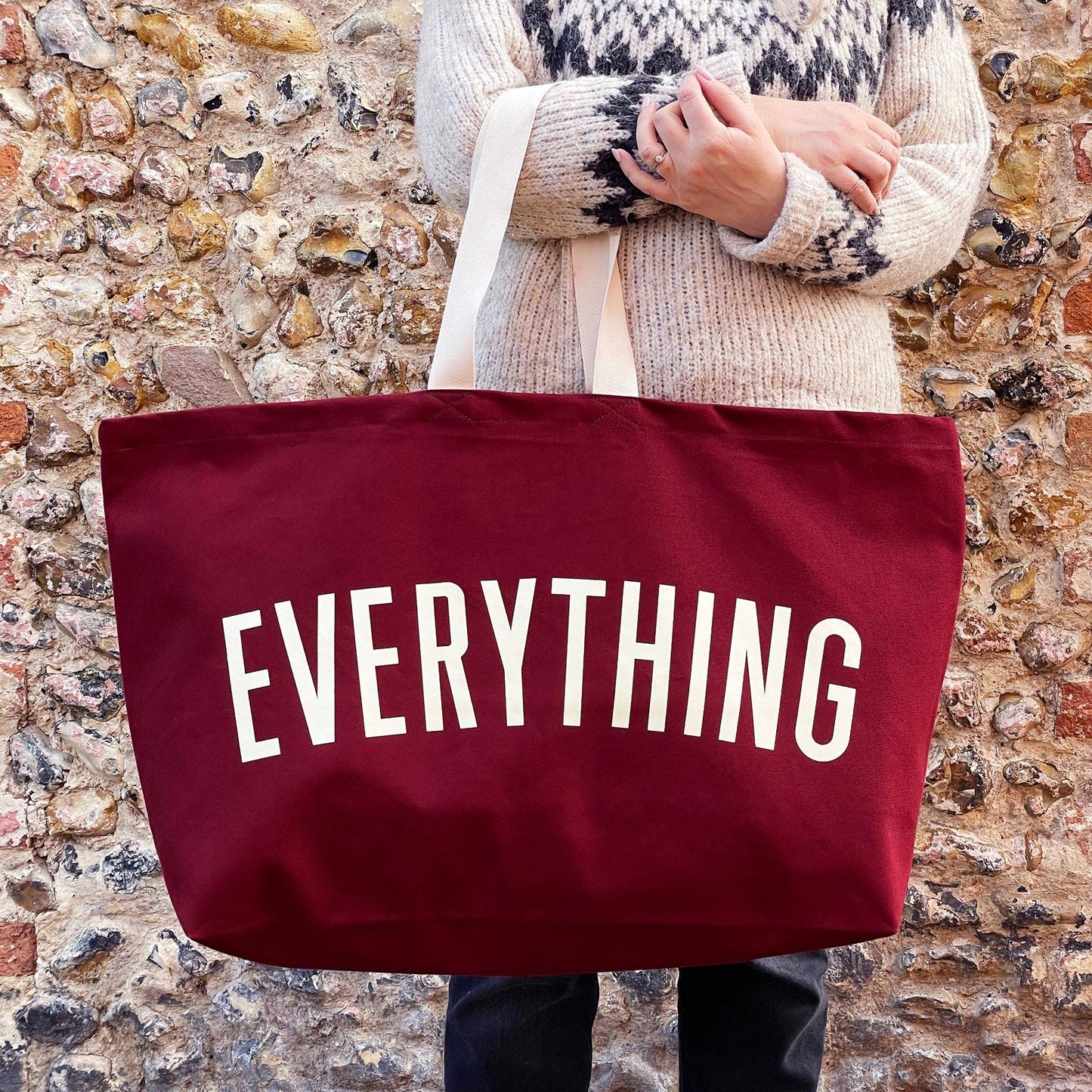 Everything - burgundy REALLY big bag