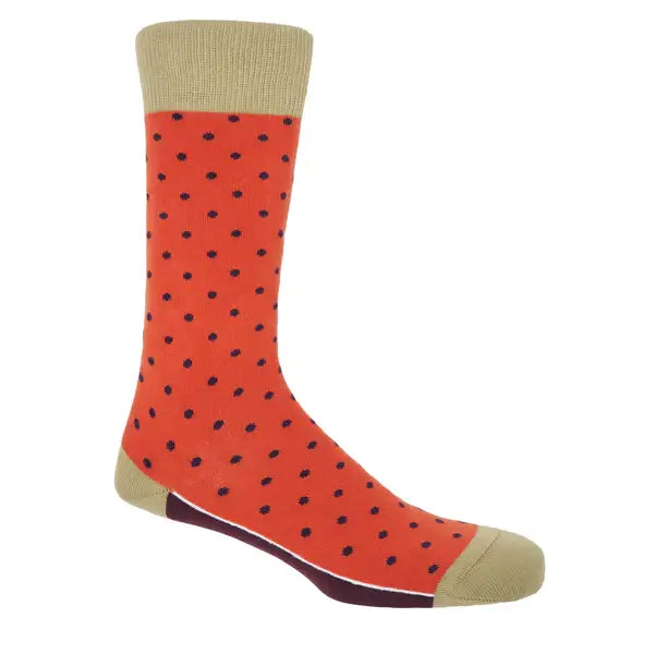 Pin polka large socks (size 6-13)