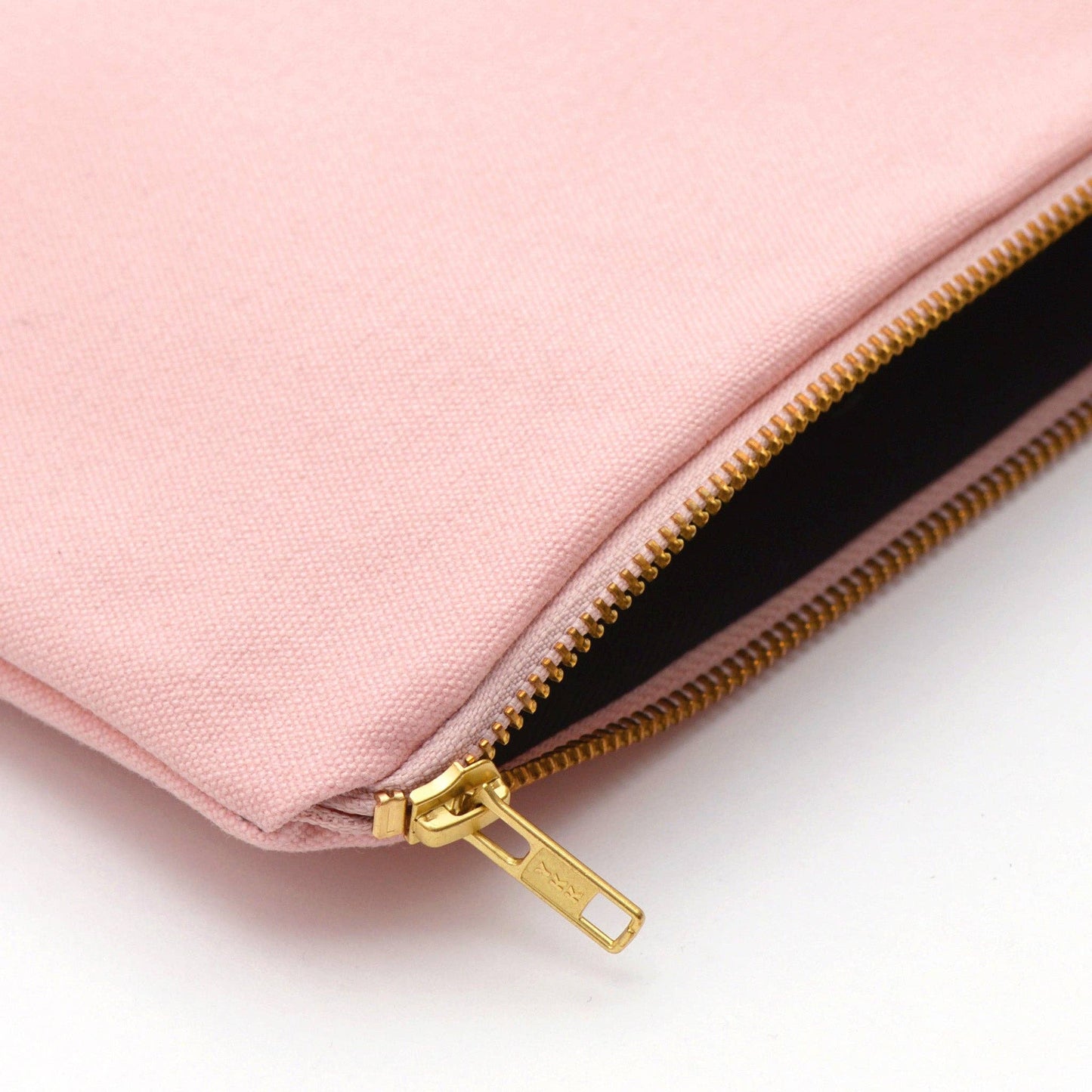 Exceptionally Wonderful Human blush pink zip purse