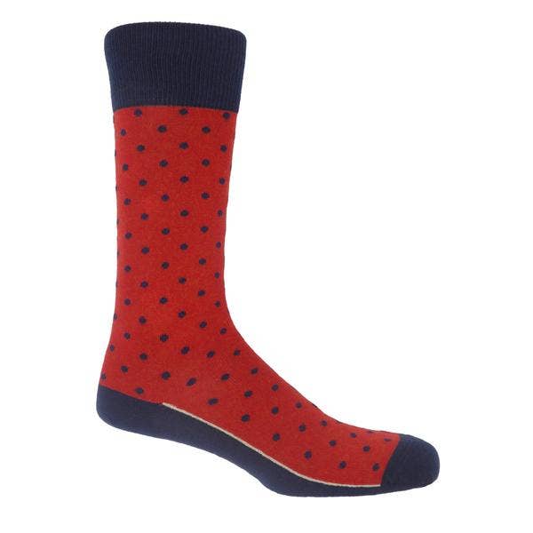 Pin polka large socks (size 6-13)