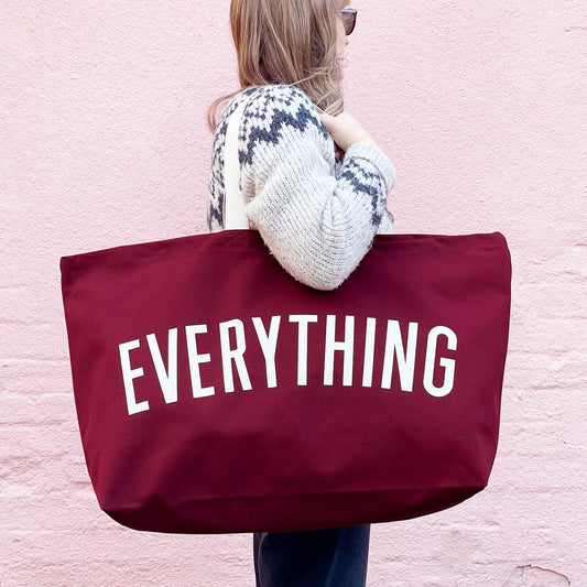 Everything - burgundy REALLY big bag