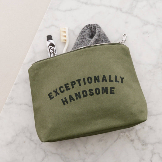 Exceptionally handsome olive wash bag