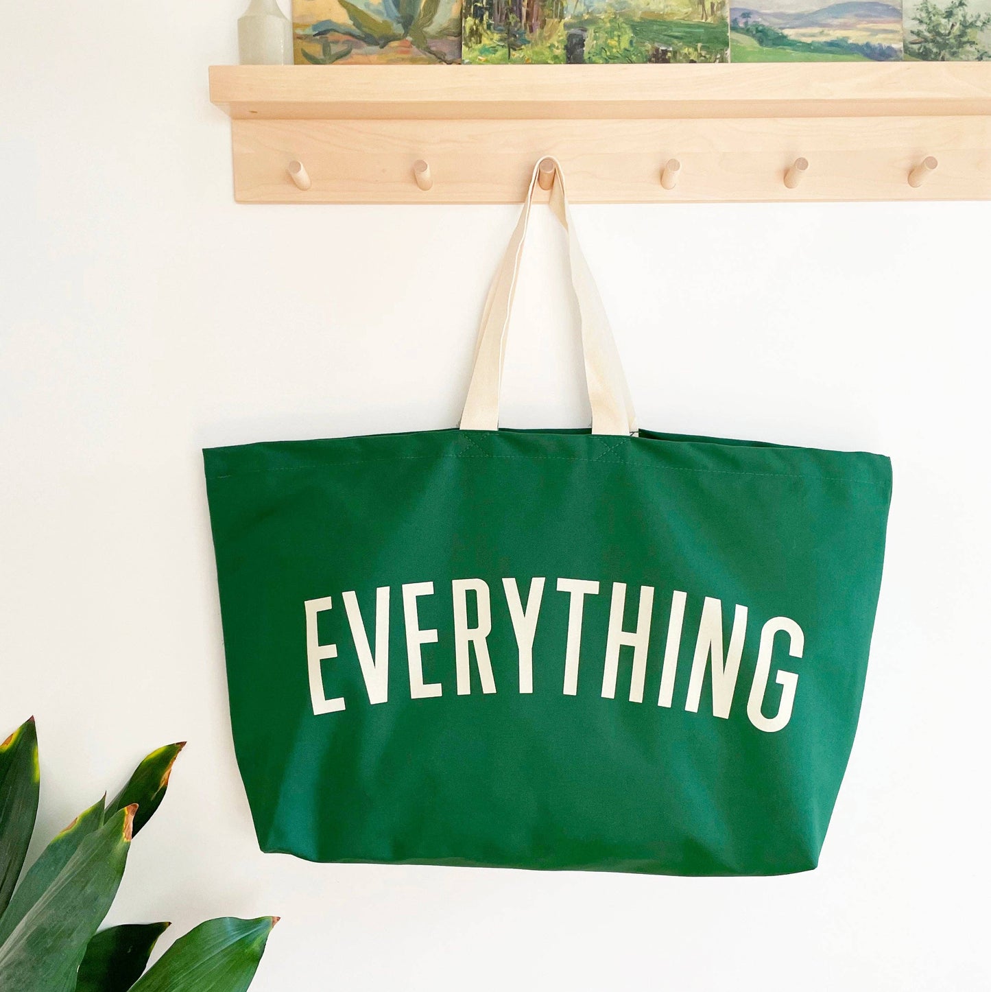 Everything - forest green REALLY big bag