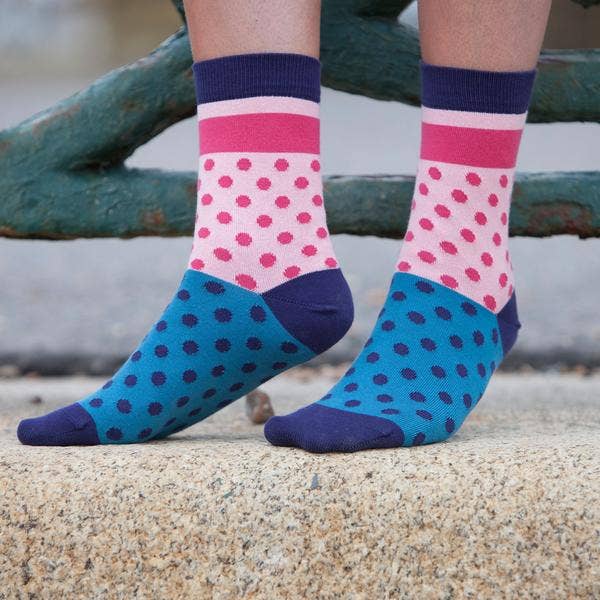 'Katherine' small spotty luxury socks (size 3-7)