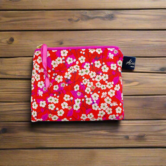 Mitsi Chilli Liberty fabric purse