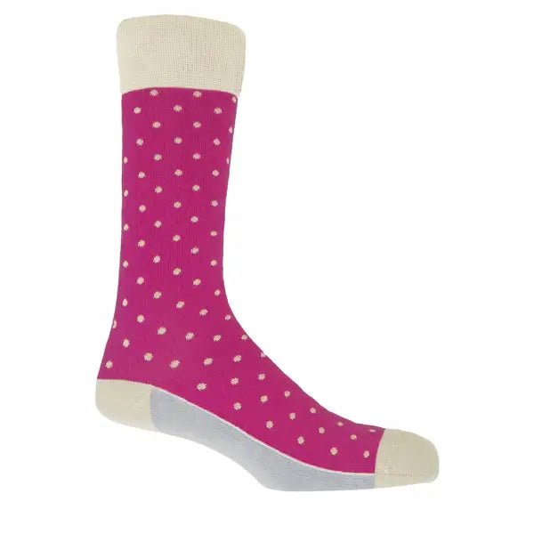 Pin polka large socks (size 6-13)