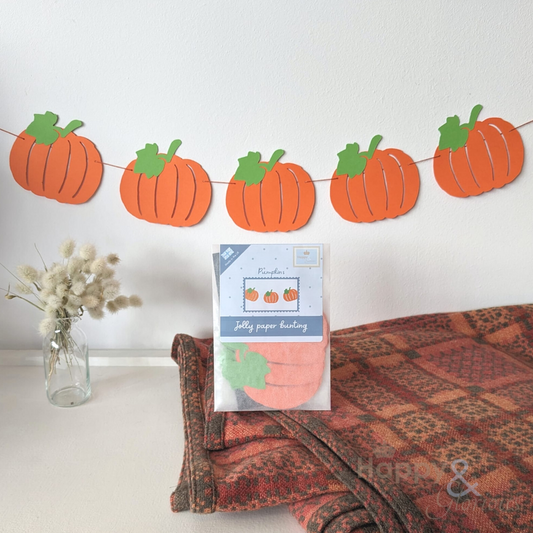 Jolly paper bunting - Pumpkins