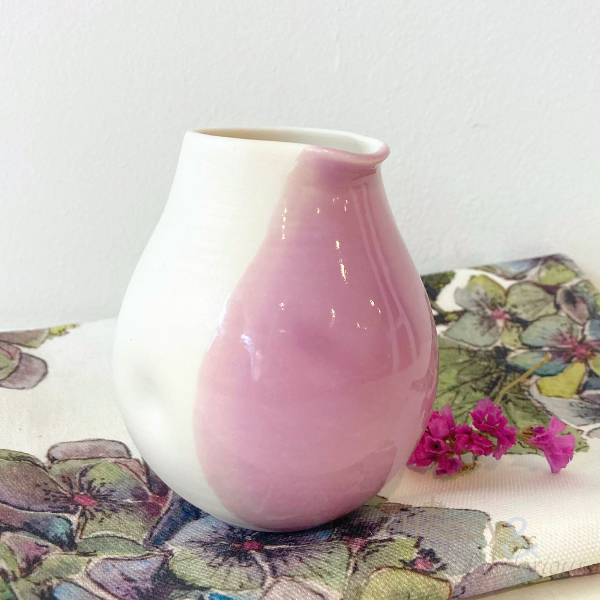 Handmade porcelain creamer jug