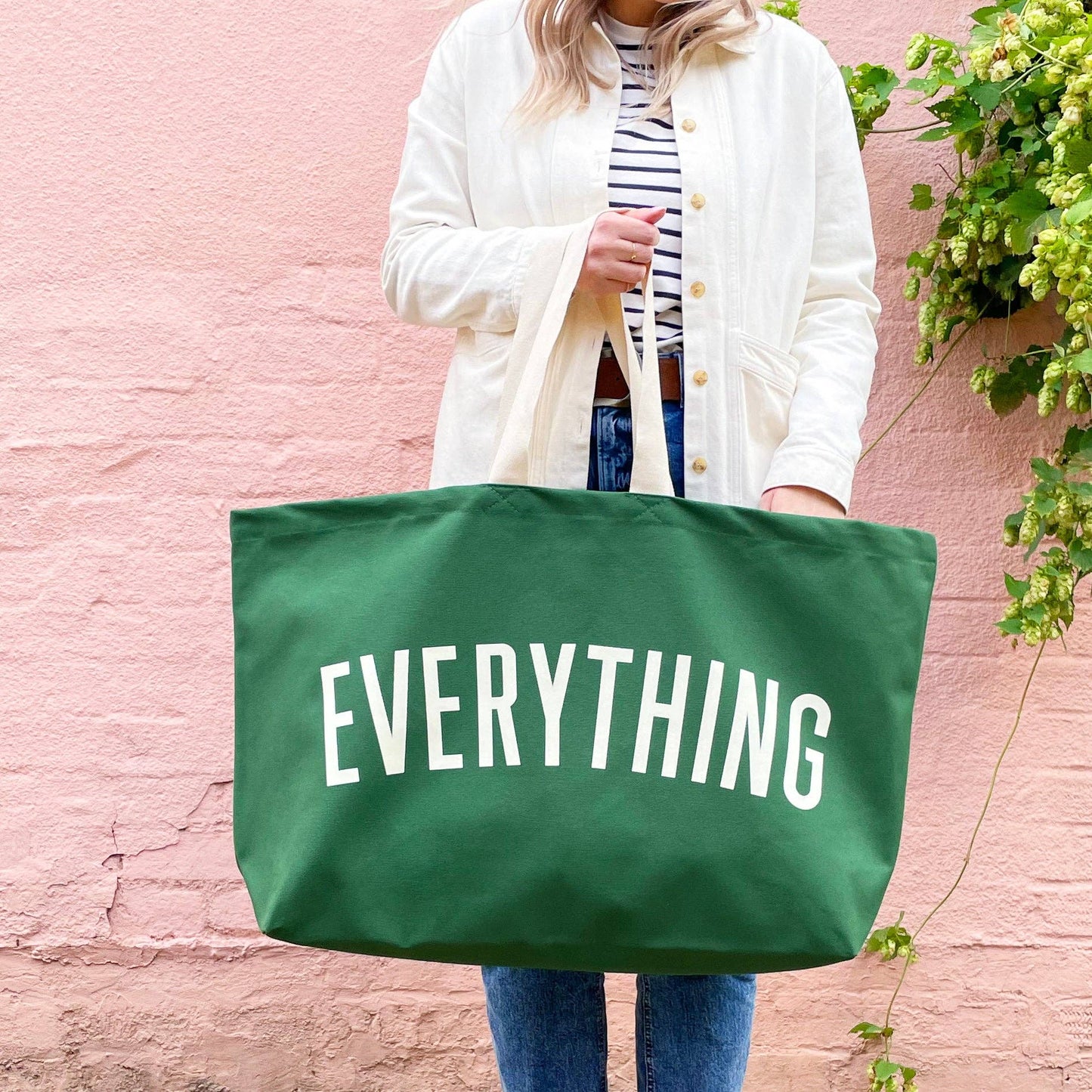 Everything - forest green REALLY big bag