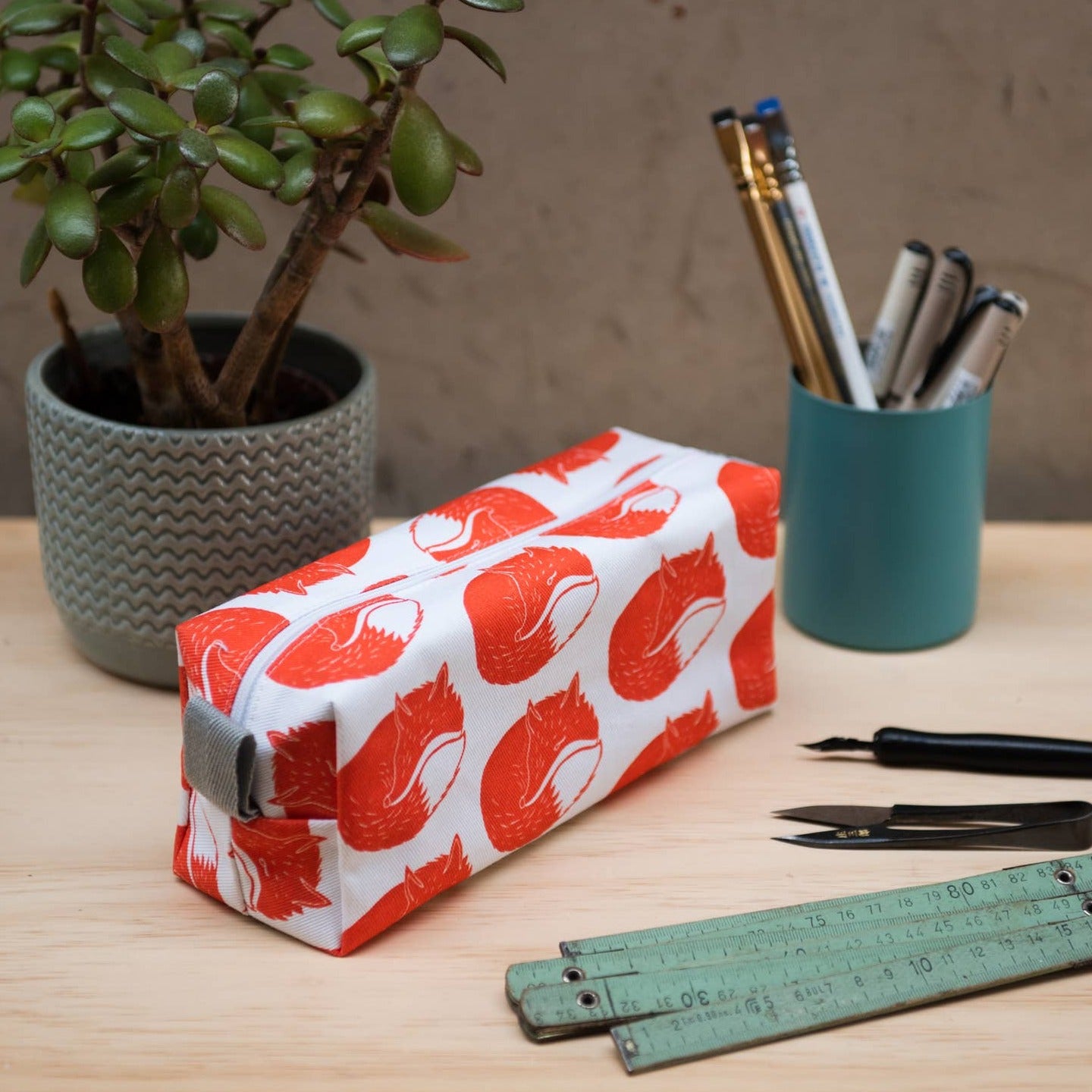 fox pencil case