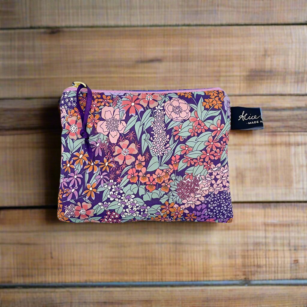 Ciara Lavender Liberty fabric purse