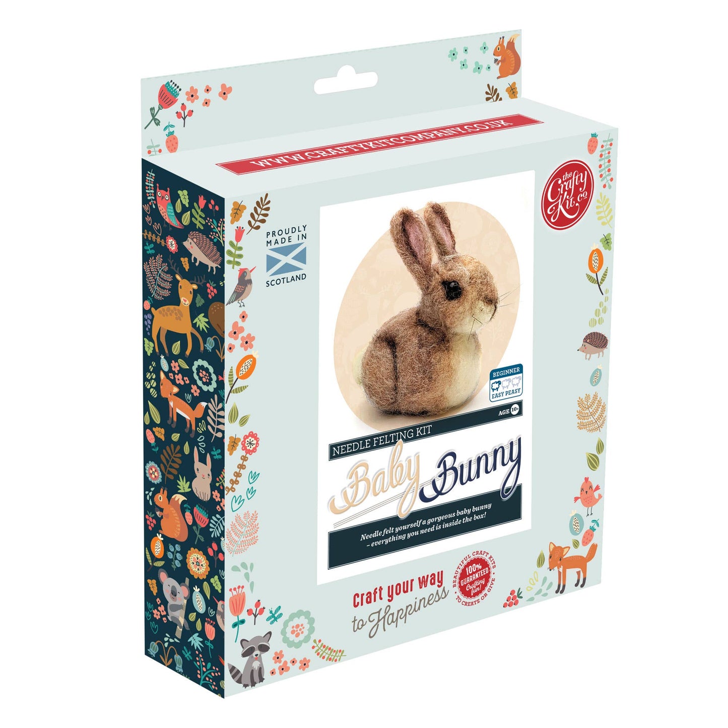 Baby bunny needle felting craft kit