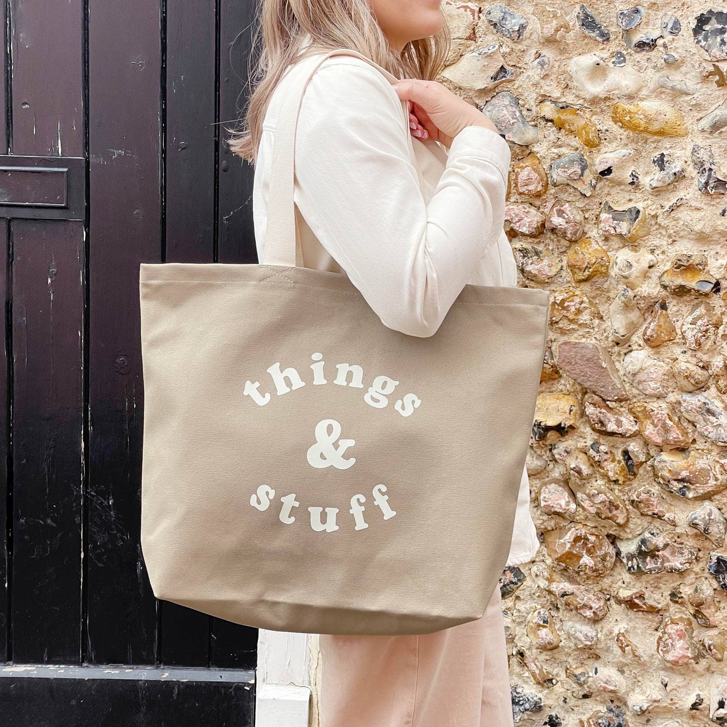 Things & Stuff canvas tote bag