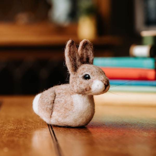 Baby bunny needle felting craft kit