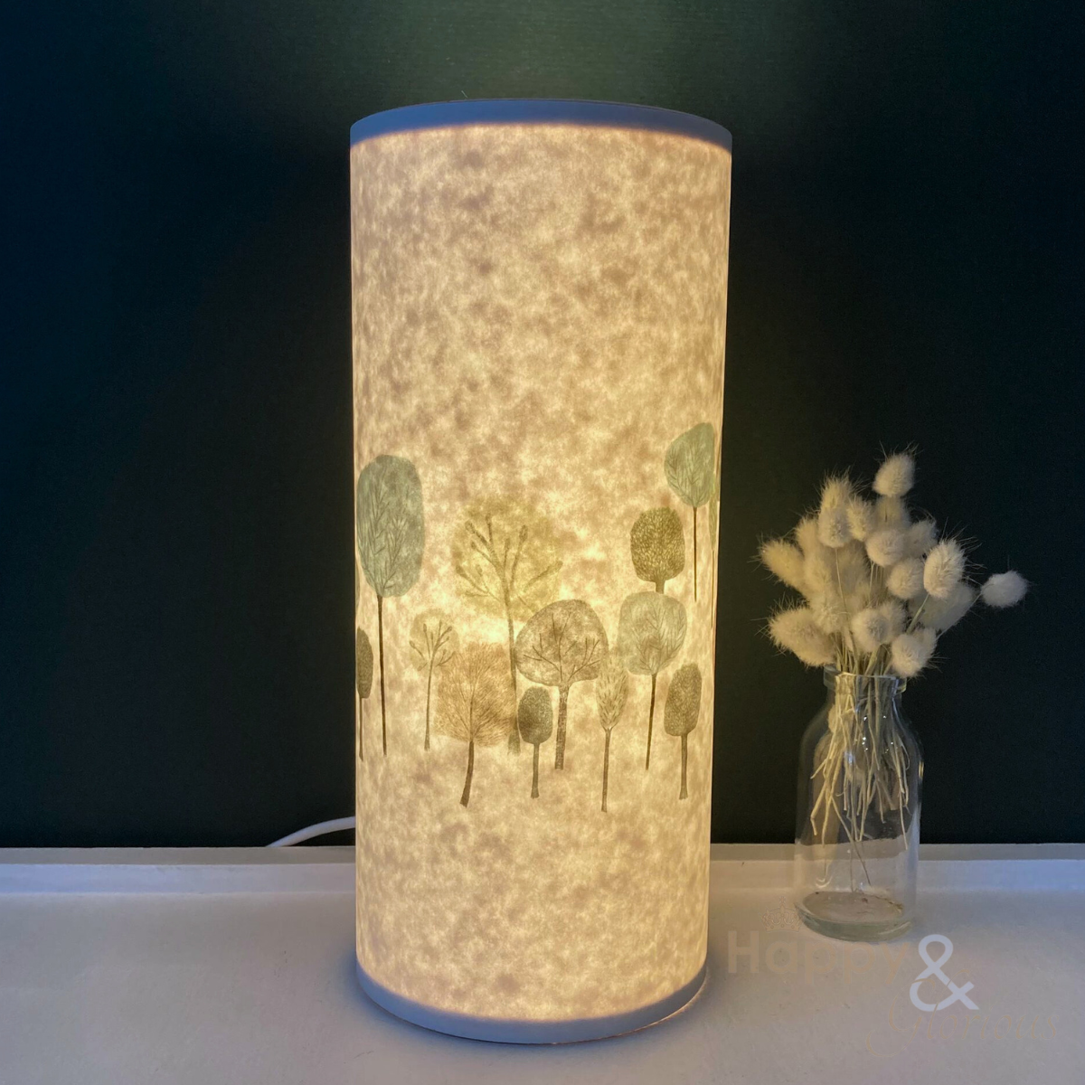 Forest parchment lamp