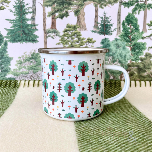 Wander in the woods enamel outdoor mug