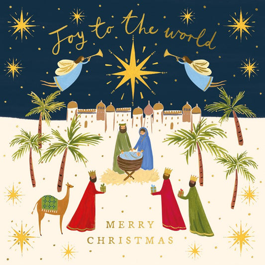 Joy to the world charity Christmas cards - pack of six