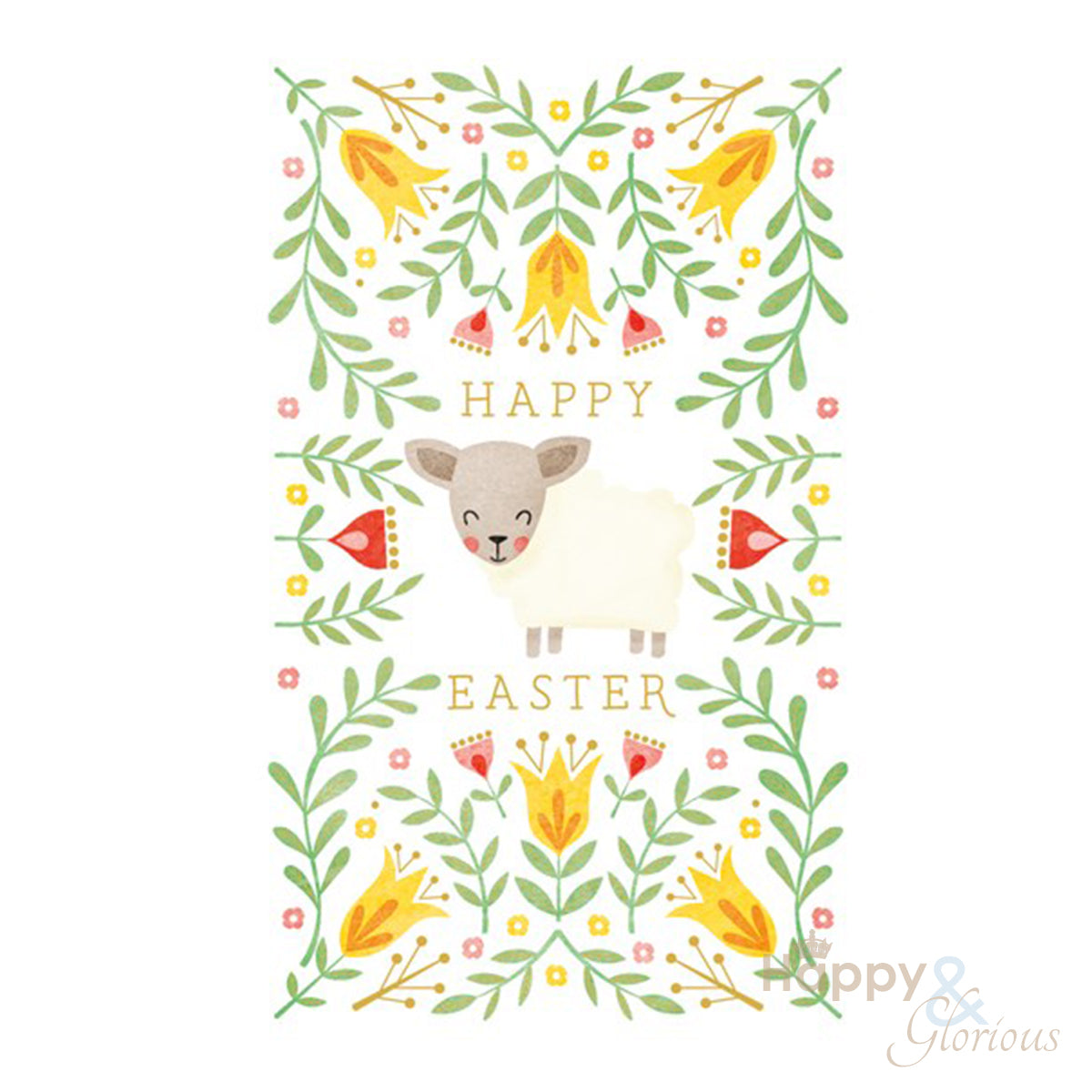 Packs of six Easter cards - made in London