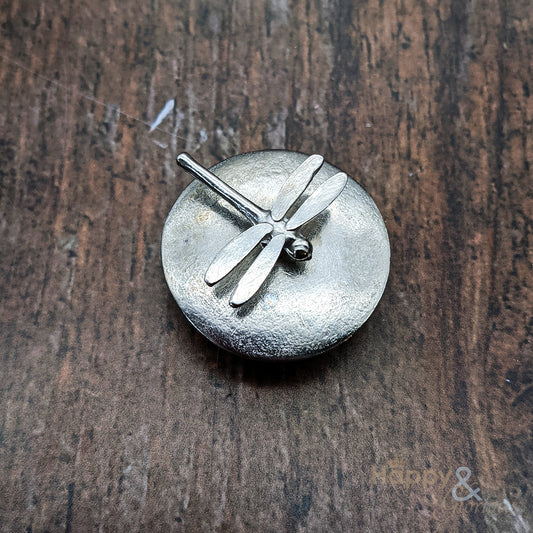 Pewter dragonfly tiny trinket box by Lancaster & Gibbings