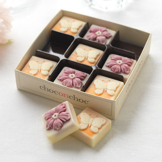 Chocolate butterflies & flowers gift box